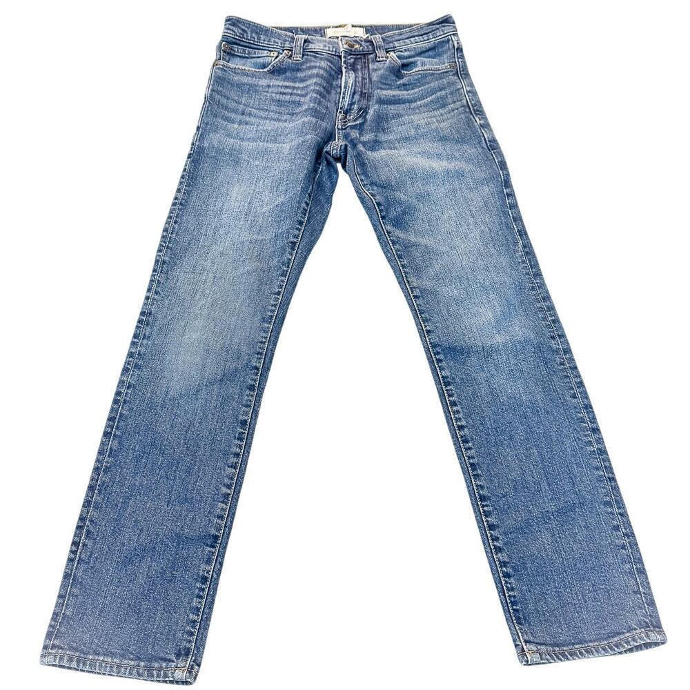 Madewell Slim Men's Denim Jeans Med/Dark Wash Straight Leg Size 28 x 30 - Picture 2 of 9
